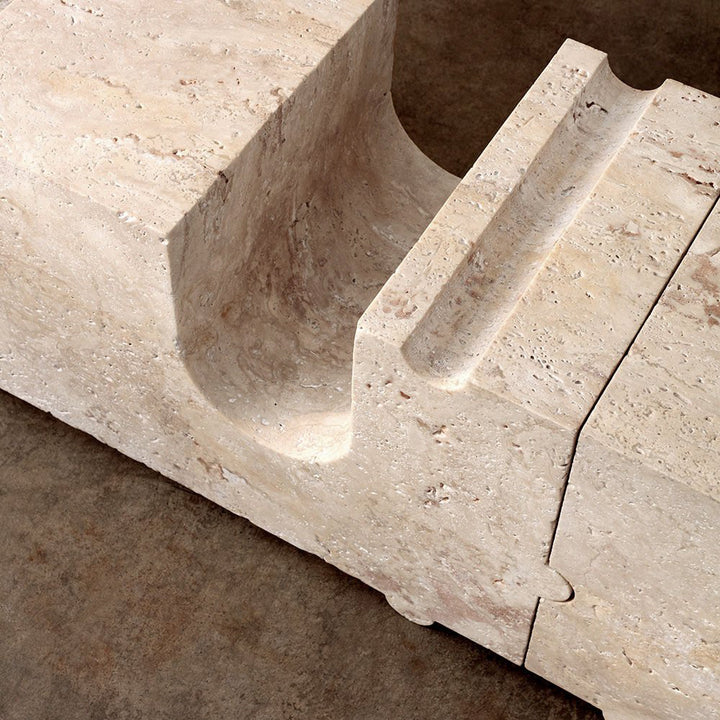 Kelly Wearstler Hume Modular Stone Bench — view 6