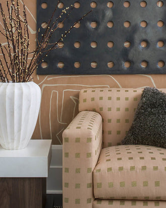 Kelly Wearstler Chalet Embroidered Fabric — view 2