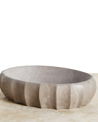 Kelly Wearstler Fluted Oval Bowl — view 1