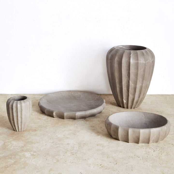 Kelly Wearstler Fluted Oval Bowl — view 7
