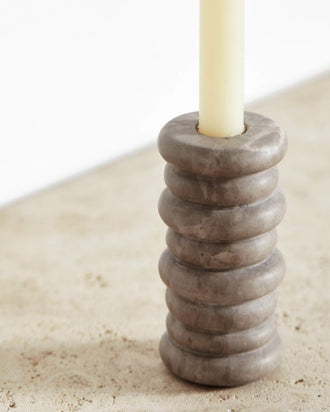 Kelly Wearstler Rippled Medium Candle Holder — view 2