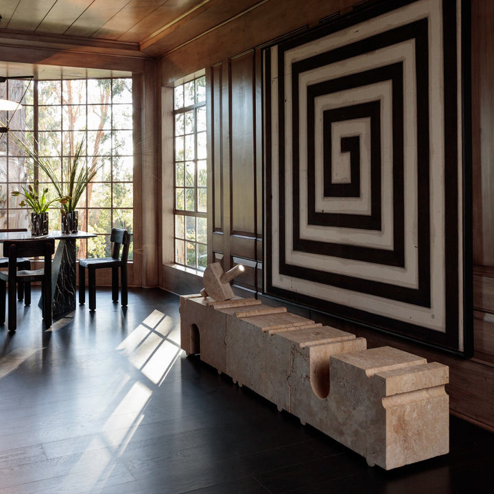 Kelly Wearstler Hume Modular Stone Bench — view 4