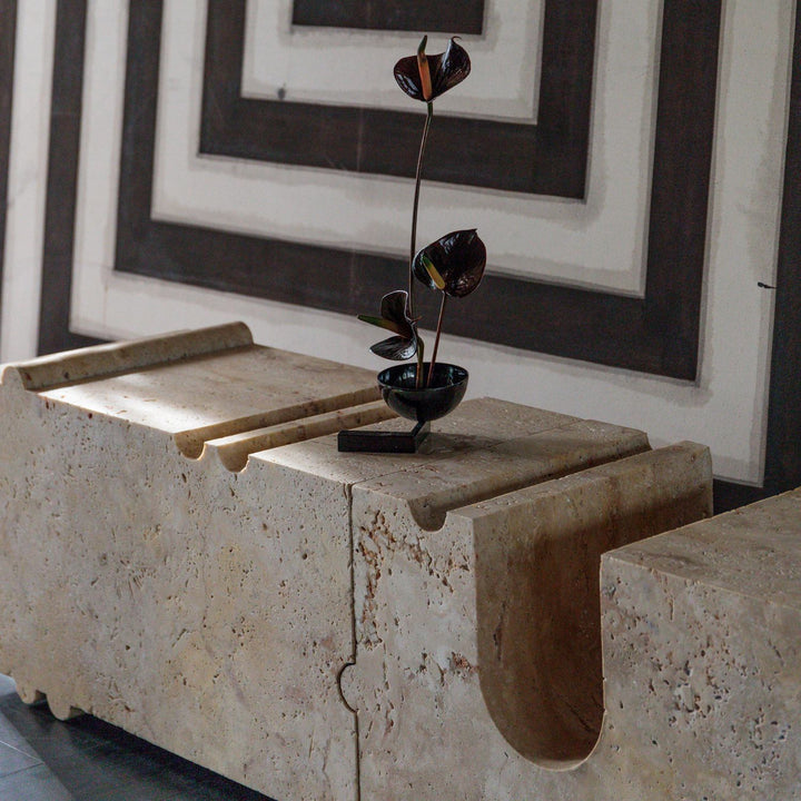 Kelly Wearstler Hume Modular Stone Bench — view 3