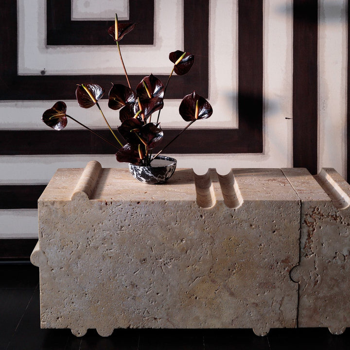 Kelly Wearstler Hume Modular Stone Bench — view 2