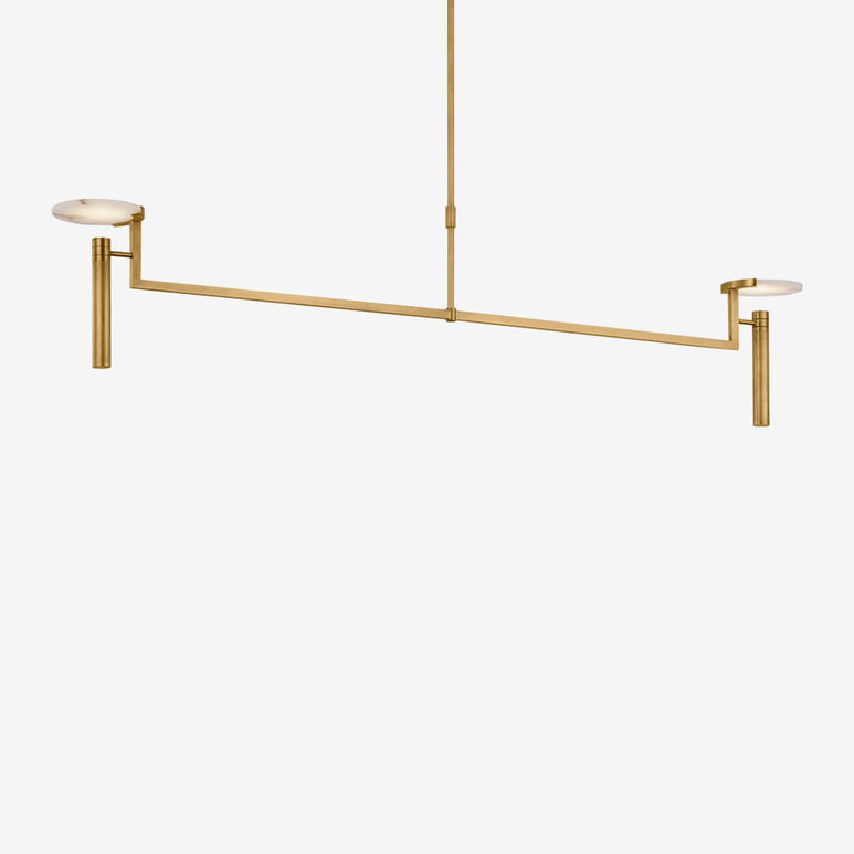 Kelly Wearstler Melange Extra Large Floating Disc Linear Chandelier — view 1