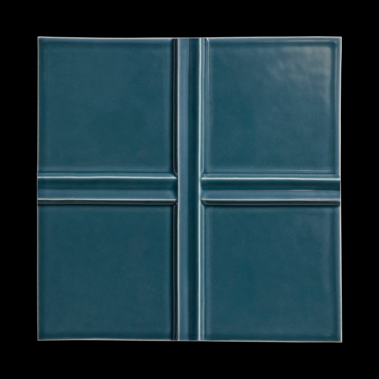 Kelly Wearstler Earthenware 6" x 6" Cross Field Tile — view 9