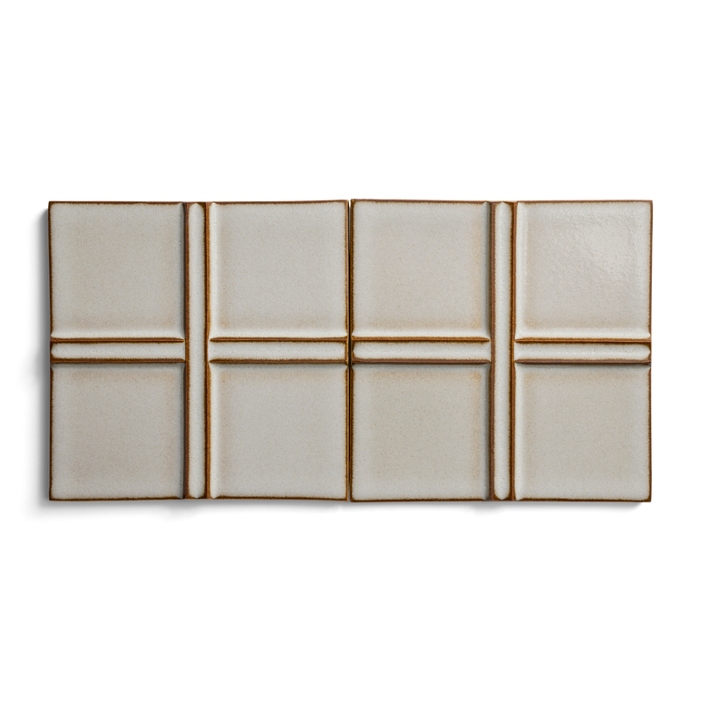 Kelly Wearstler Stoneware 6" x 6" Cross Field Tile — view 3