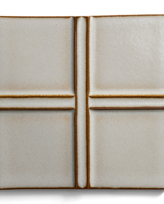 Kelly Wearstler Stoneware 6" x 6" Cross Field Tile — view 1