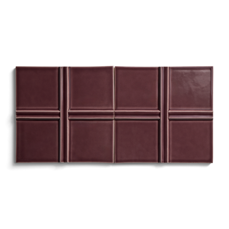 Kelly Wearstler Earthenware 6" x 6" Cross Field Tile — view 2