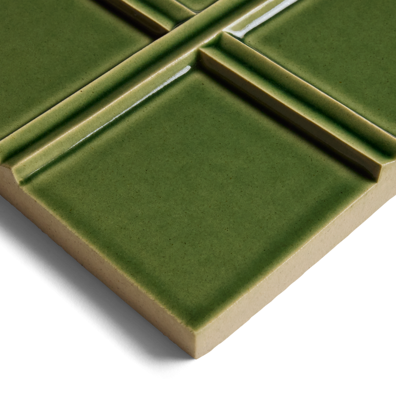 Kelly Wearstler Stoneware 6" x 6" Cross Field Tile — view 11