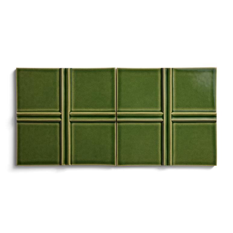 Kelly Wearstler Stoneware 6" x 6" Cross Field Tile — view 10