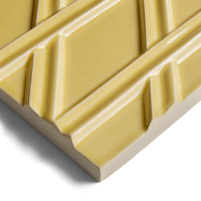 Kelly Wearstler Earthenware 6" x 6" Diagonal Left Field Tile — view 11