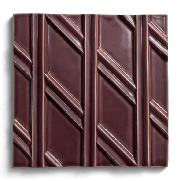 Kelly Wearstler Earthenware 6" x 6" Diagonal Left Field Tile — view 1