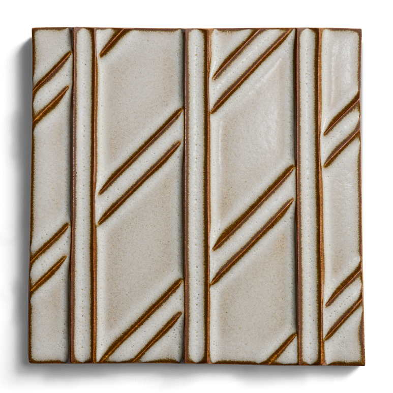 Earthenware 6" x 6" Diagonal Left Field Tile