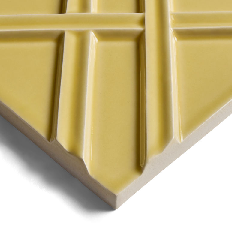 Kelly Wearstler Earthenware 6" x 6" Weave Field Tile — view 11