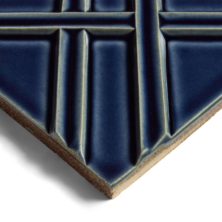 Kelly Wearstler Stoneware 6" x 6" Weave Field Tile — view 13