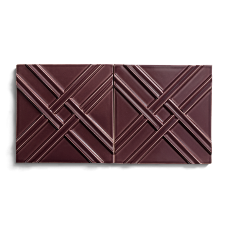 Kelly Wearstler Earthenware 6" x 6" Weave Field Tile — view 3