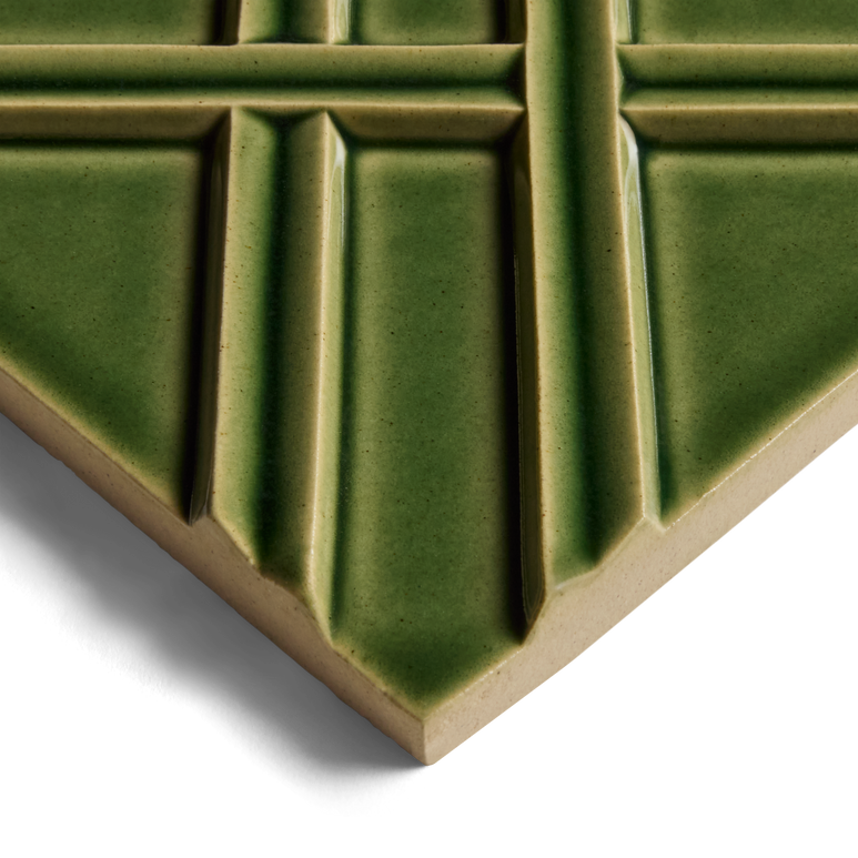 Kelly Wearstler Stoneware 6" x 6" Weave Field Tile — view 10