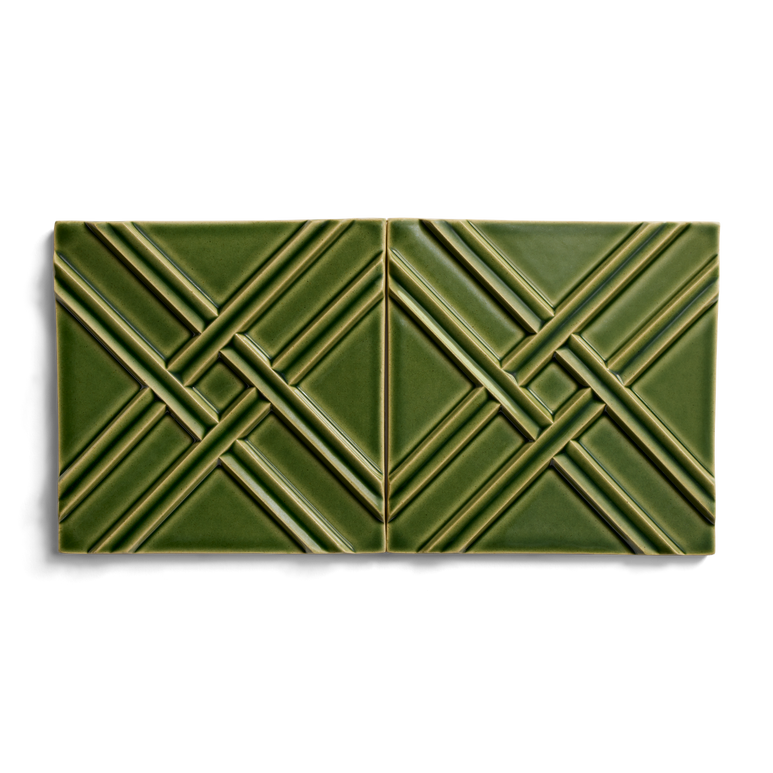 Kelly Wearstler Stoneware 6" x 6" Weave Field Tile — view 11