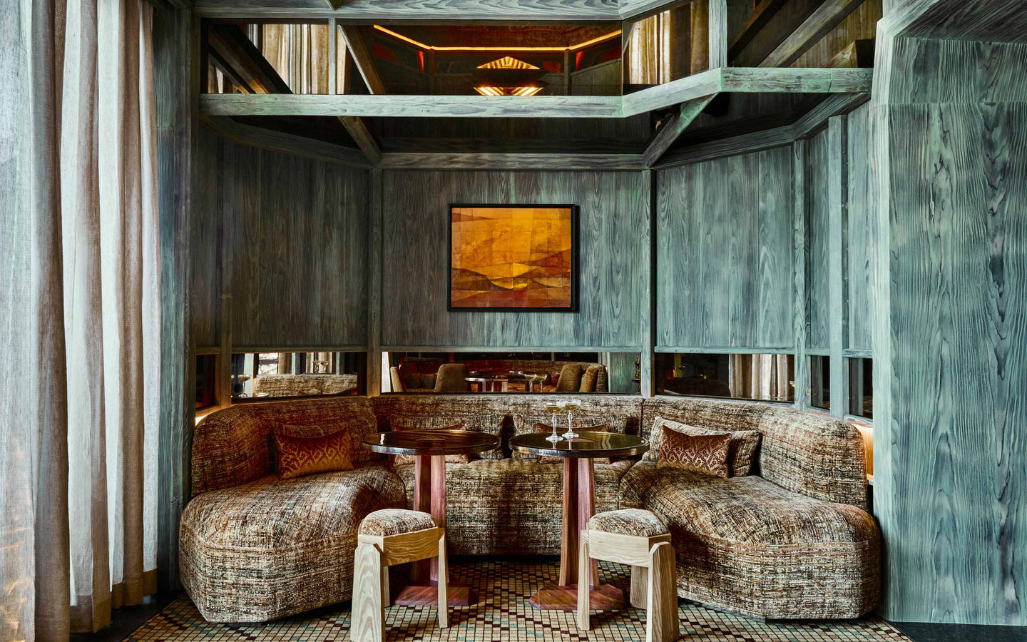 L'Apogee Courchevel interior by Kelly Wearstler