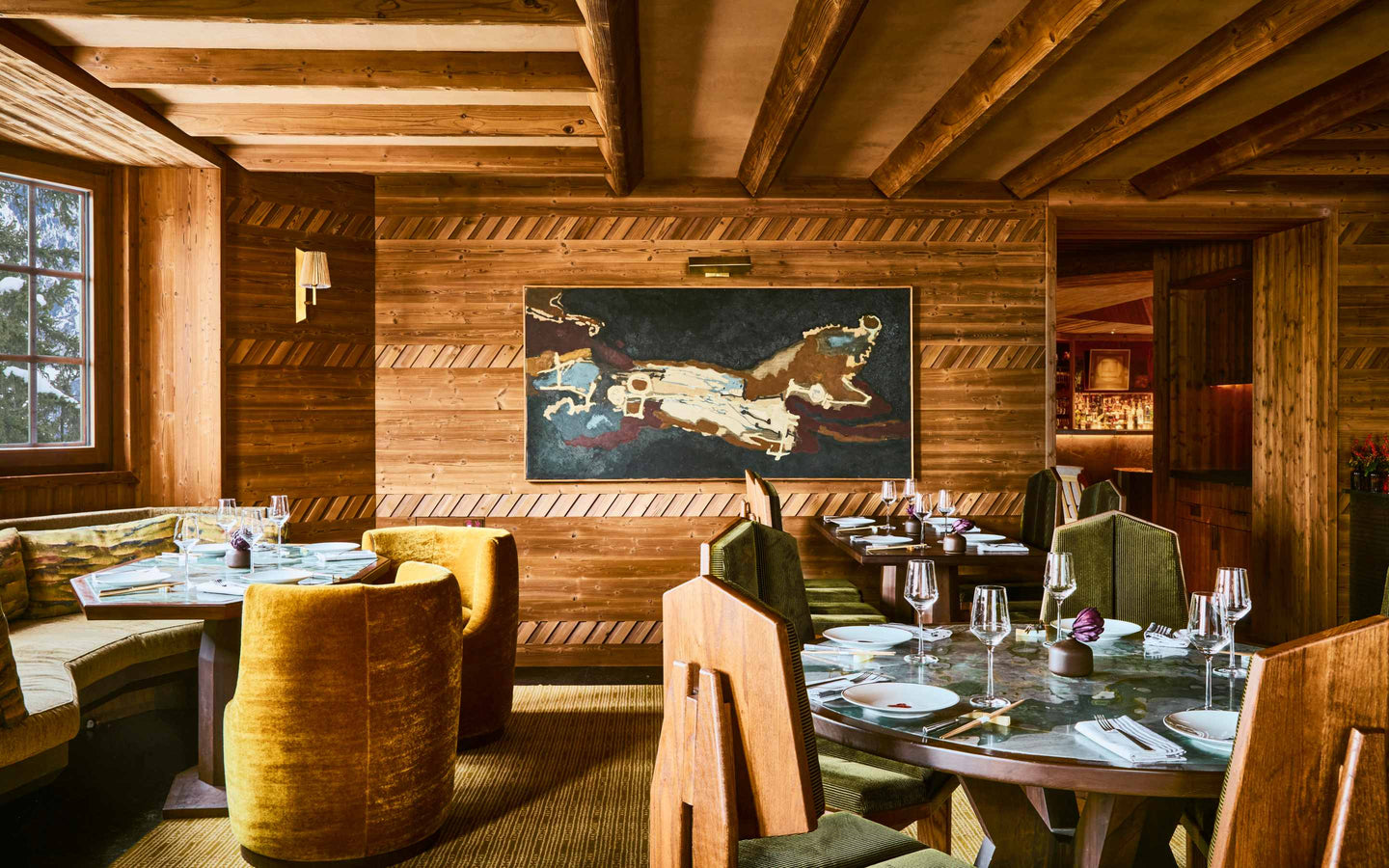L'Apogee Courchevel interior by Kelly Wearstler