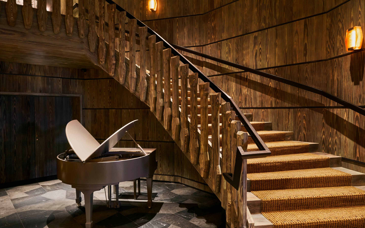 L'Apogee Courchevel interior by Kelly Wearstler