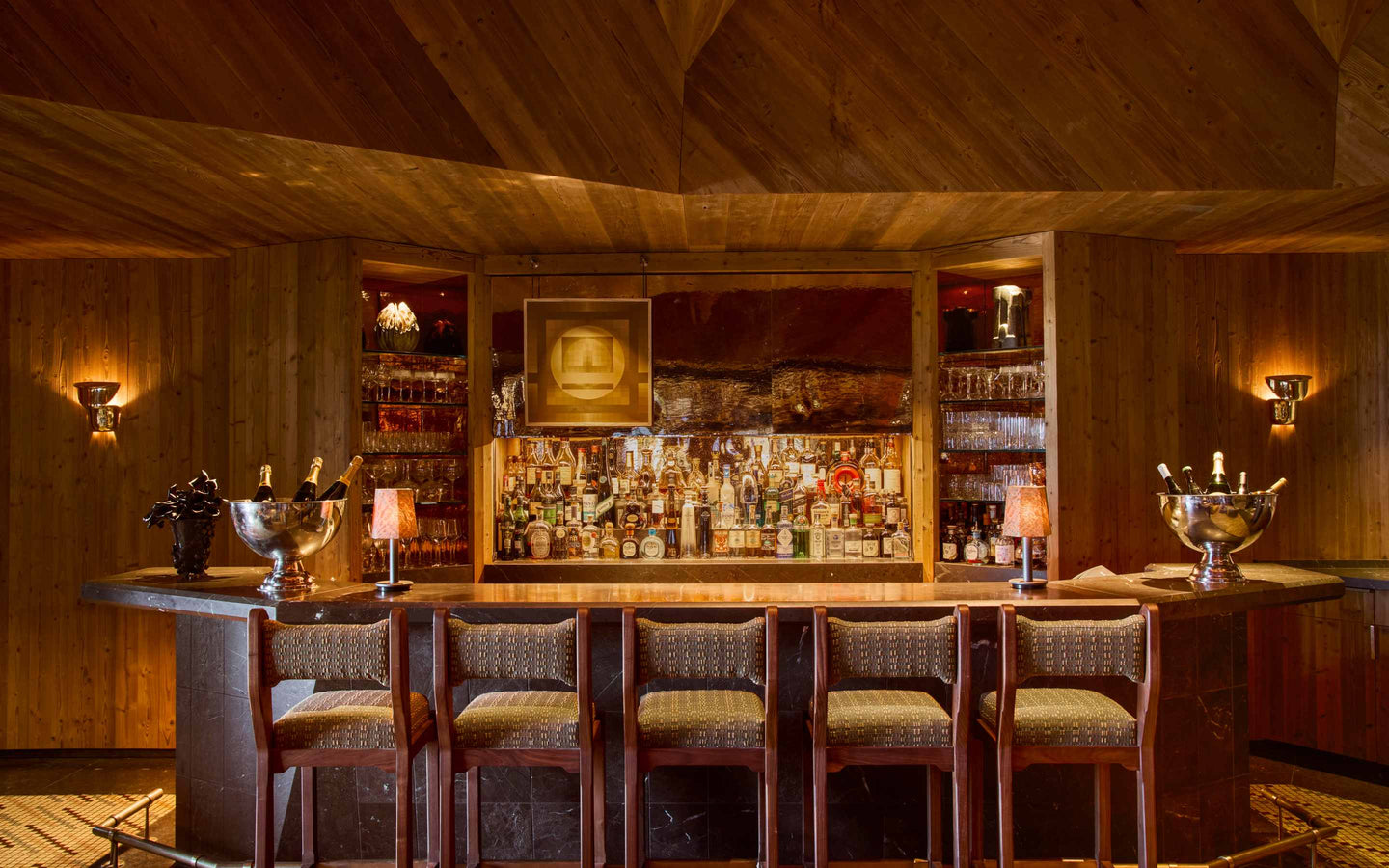 L'Apogee Courchevel interior by Kelly Wearstler