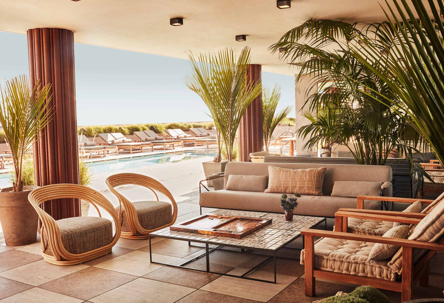 Calabra rooftop restaurant at Santa Monica Proper by Kelly Wearstler