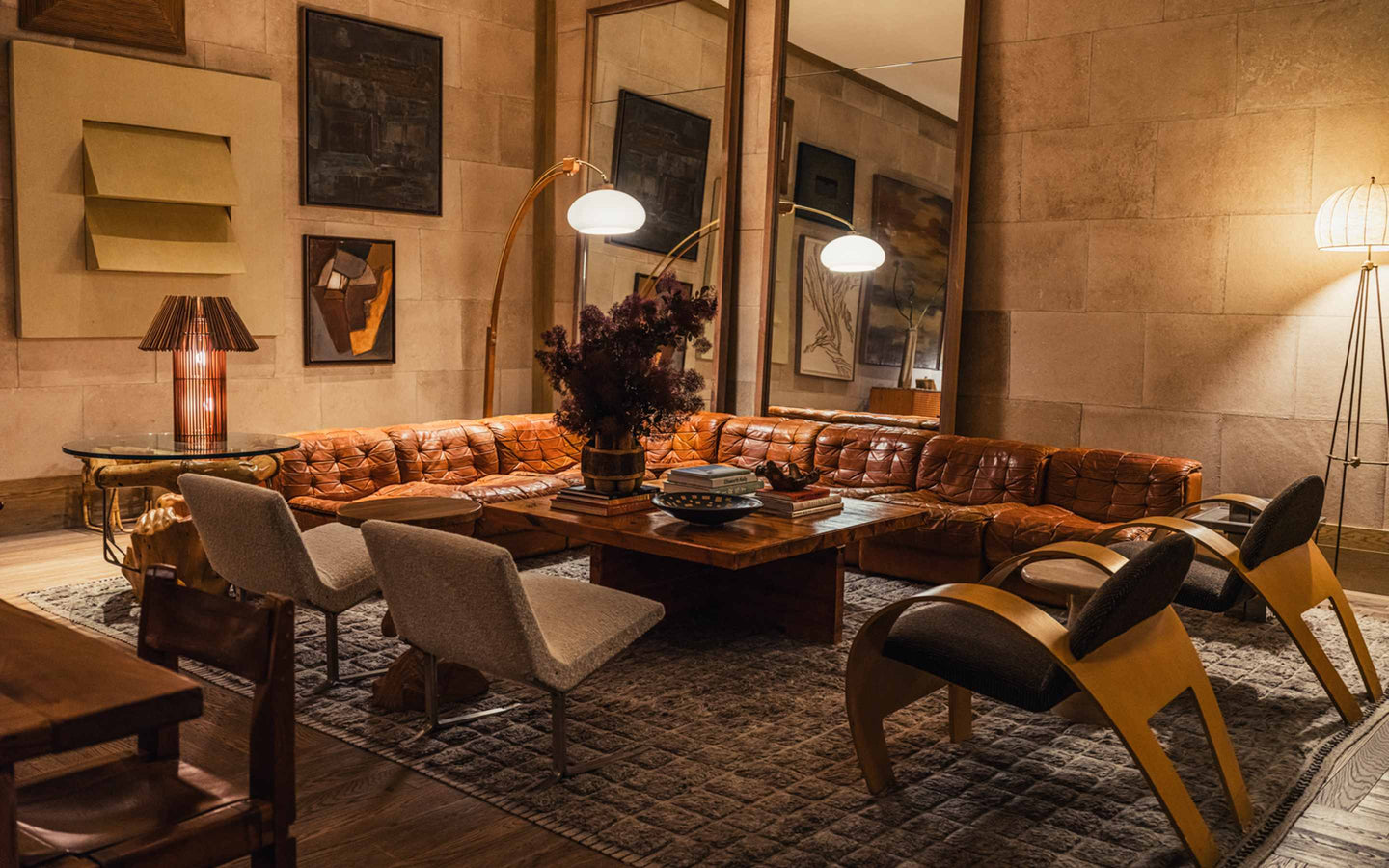 Canela Lounge interior by Kelly Wearstler