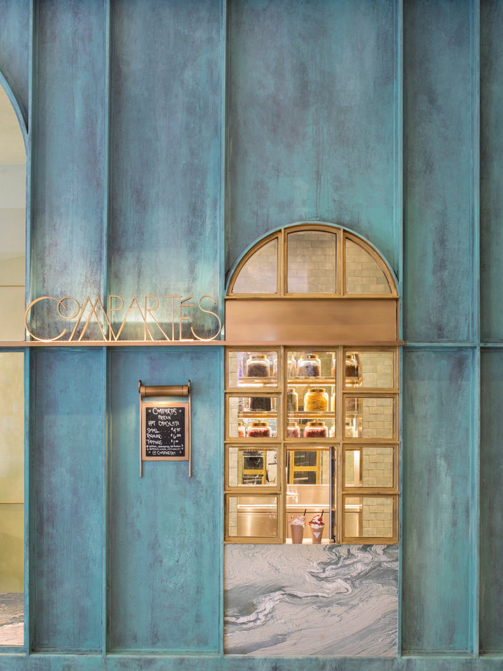 Compartés interior by Kelly Wearstler