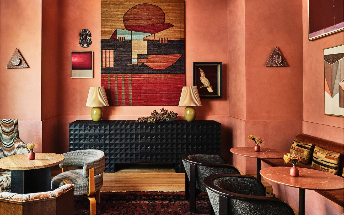 Dahlia restaurant interior by Kelly Wearstler