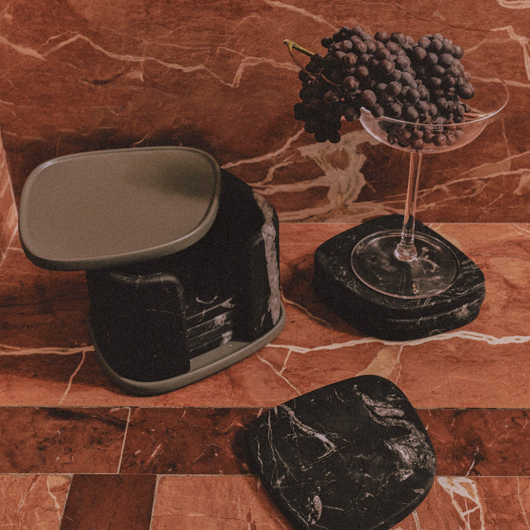 Kelly Wearstler Maris Marble Coaster Set — view 2