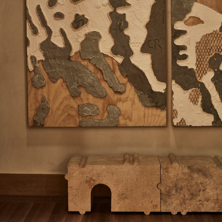 Kelly Wearstler Hume Modular Stone Bench — view 10