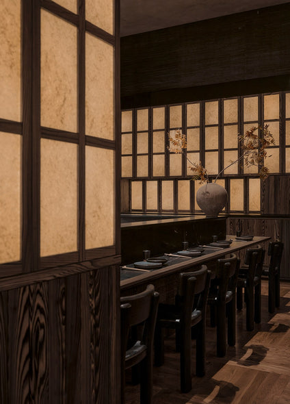 Restaurant interior by Kelly Wearstler