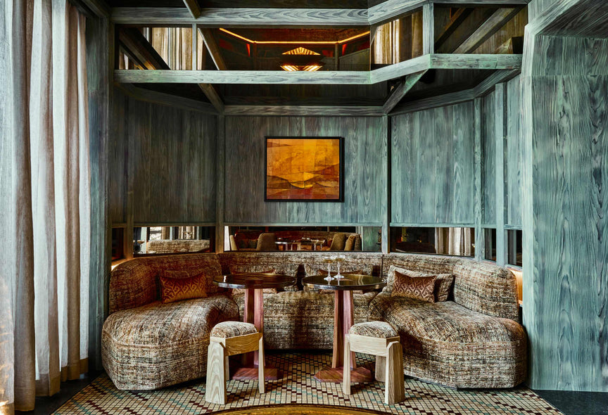 Restaurant interior by Kelly Wearstler