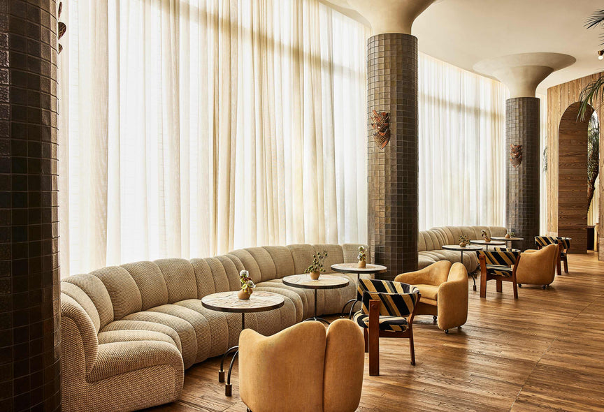 Restaurant interior by Kelly Wearstler
