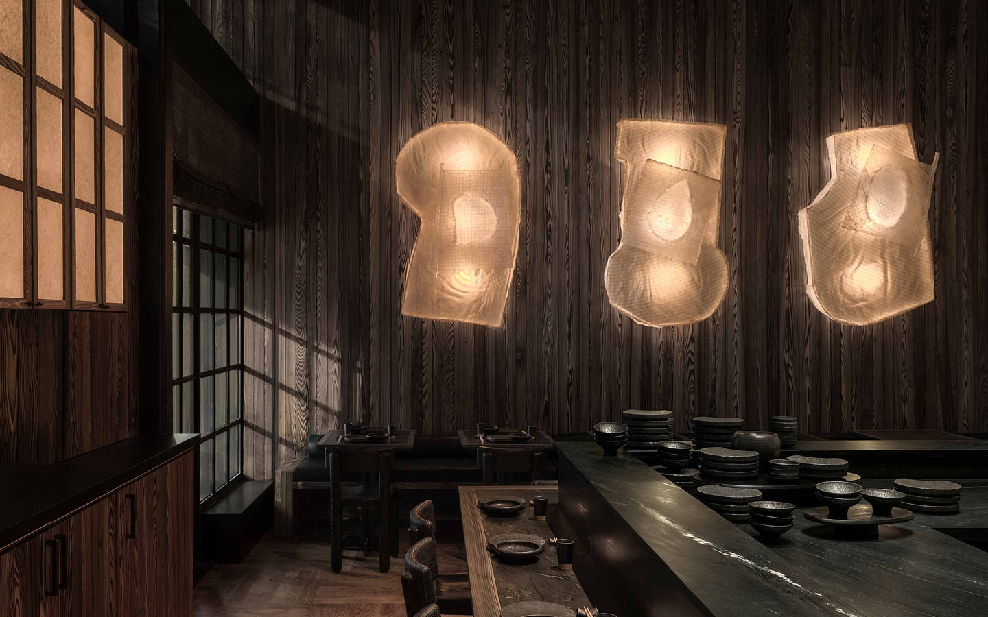 Kappo Kappo restaurant interior by Kelly Wearstler