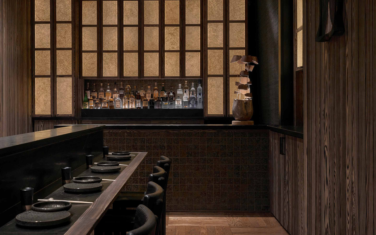 Kappo Kappo restaurant interior by Kelly Wearstler
