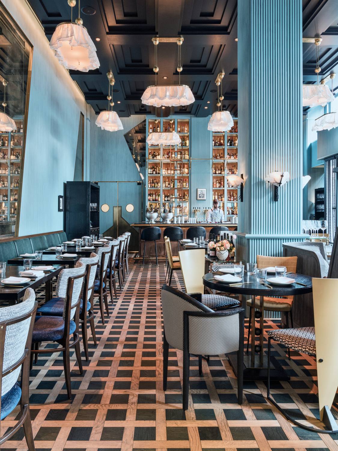 Villon interior by Kelly Wearstler